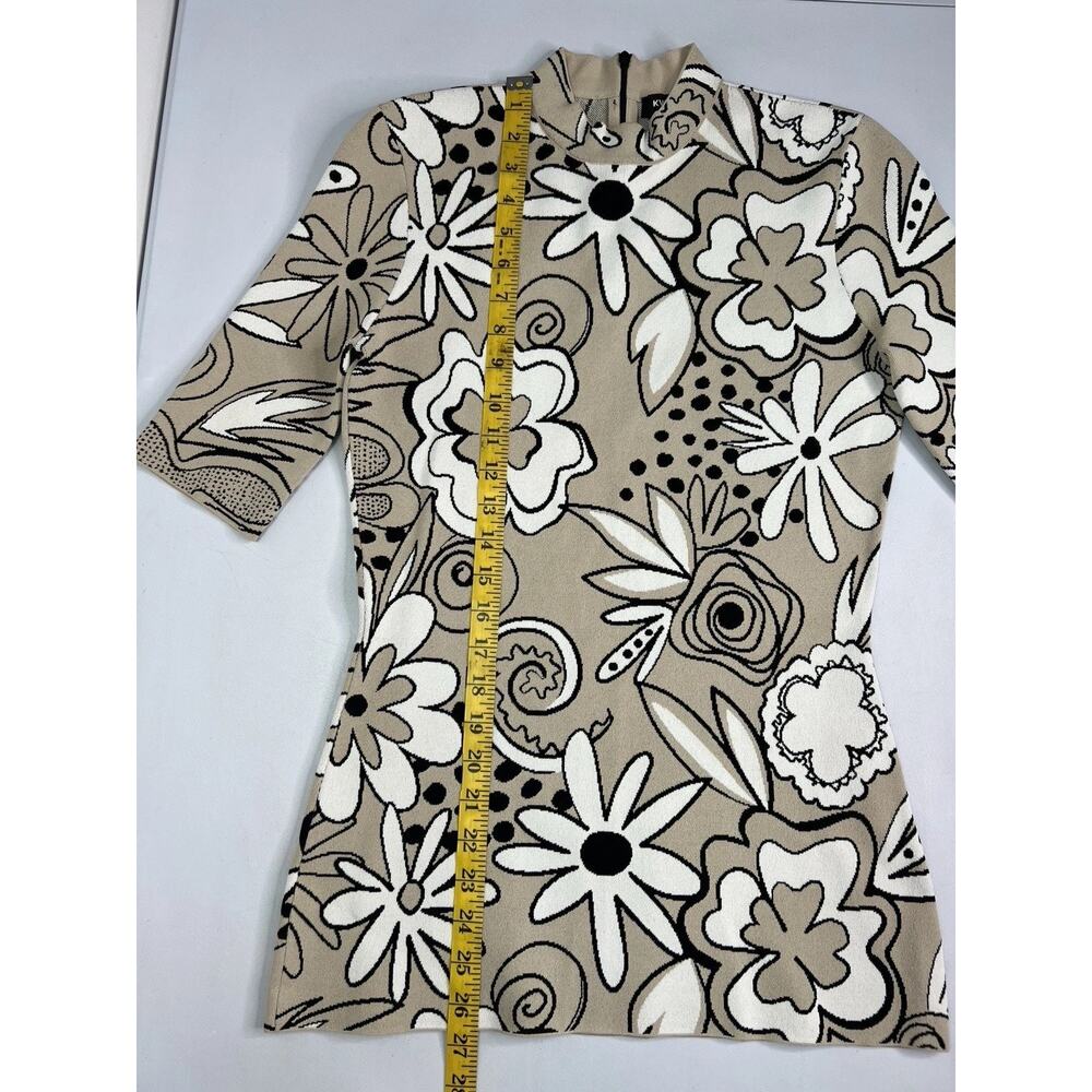 Kwaidan Editions Beige Floral Jacquard Sweater Stretch Size 40 - Picture 2 of 6